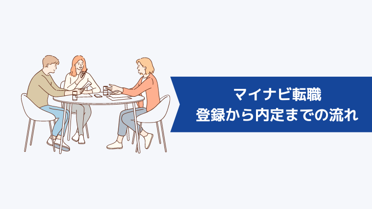 マイナビ転職の登録から内定までの流れ