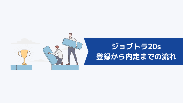 ジョブトラ20sの登録から内定までの流れ