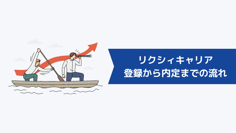 リクシィキャリアの登録から内定までの流れ