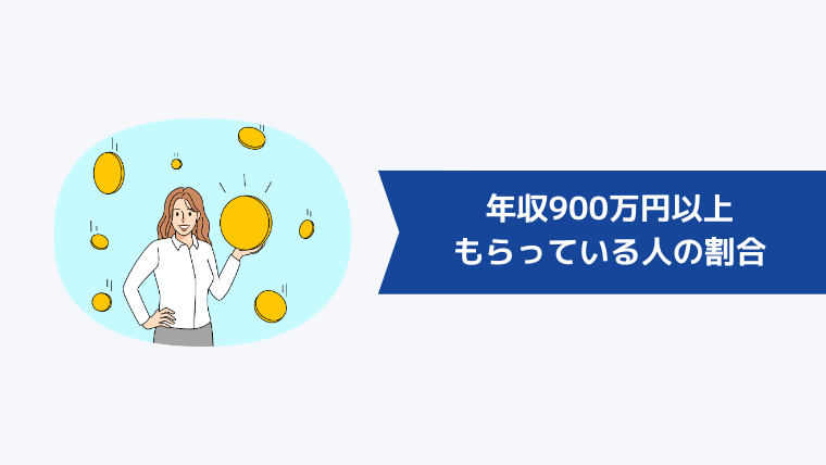 【年代別】年収900万円以上もらっている人の割合