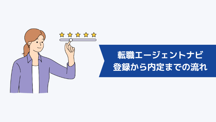 転職エージェントナビの登録から内定までの流れ